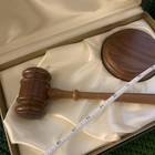 Lawyer Judge Gavel   Block Presentation Gift Box Wood Handcrafted Retails  120 