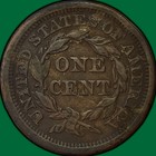 1851 Braided Hair Large Cent Extremely Fine Xf Coin  44064