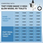 31653 31705 31688 31835 31687 Rv Toilet Water Valve Fit For Thetford White 