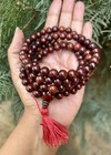 9 Mm Rnd 108 1 Bead Indian Origin Red Sandalwood Laal Chandan Japa Mala