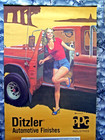 Ditzler Automotive Finishes 1980 Pinup Calendar  22x45  Bob Berran  Full Pad