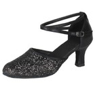 Women Ballroom Suede Sole Latin Dance Shoes For Ladies girls tango Heeled Salsa