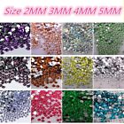 Crystal Flat Back Round Acrylic Rhinestones Gems 3mm 4mm 5mm 6mm 7mm 8mm