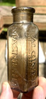 Nice Topaz Colored Husband s Calcined Magnesia Bottle 1860 s Era Dug L  k