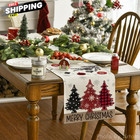 Artoid Mode Red Pine Trees Merry Christmas Table 13 X 72  Runner  