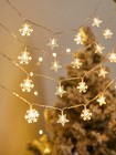 1-2pack 6m 40 Led Stars snowflakes String Lights Christmas Tree Party Decor Us