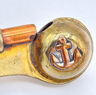 Vintage 1950s Boatswain s Whistle Copper Brass Bosun Pipe Nautical Navy Ship