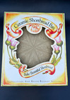 Brown Bag Ceramic Shortbread Pan Flowers Hearts 2011