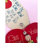 Vintage Mechanical Valentine Card     Flapper   Heart Design  1930s-40s