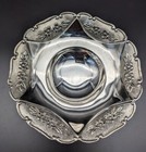 Vintage Silver Footed Round Bowl Silver Plate Godinger Silver Art Co Ltd