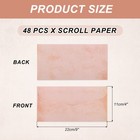 48 Packs Envelopes Vintage Aged Paper Pink Red-9 X 4 Inch