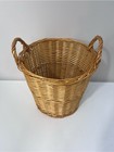 Vintage Wicker Basket Large 13    Handles