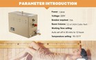 12kw Steam Shower Generator Bath Sauna Spa Commercial Home Use Self-draining Us