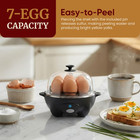 Egc-007b  Rapid Egg Cooker  7 Easy-to-peel  Hard  Medium  Soft Boiled Eggs  Poac