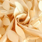 Champagne 90 x132  Taffeta Rectangular Tablecloth Leaf Petals Design  Party