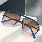 Jnpcxi New Fashion Double Bridges Pilot Women Oversized Sunglasses Retro Candy C