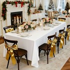 White Tablecloth 6 Pack 70x120  Rectangle Washable Polyester Wedding Party