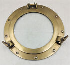 Antique Brass Finish Port Hole 12  Nautical Maritime Boat Ship Window Wall Glass