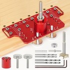Shelf Pin Jig Cabinet Shelf Hole Jig 2-in-1  Shelf Pin Drilling Jig Aluminum 