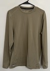 Under Armour Men   s Large Tactical Coldgear Brown Long Sleeve Compression Shirt