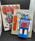 Very Rare Vintage    bionic Robot Puk-02    Remote Control Plastic Space Toy By Puky