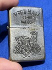 Vintage Military Vietnam Zippo Lighter Engraved 1968-69 Saigon