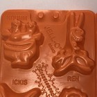 Nickelodeon Ren   Stimpy Ickis Krumm Jello Jiggler Molds Vintage 1996 Set Of 2