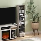 Cd Dvd 8 Tier Rack Storage Organizer Media Cabinet Tower Shelf Multimedia Holder