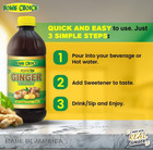 Home Choice Ginger Extract  16oz Bottle     Jamaican  Strong   Pure