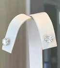 Screw Back 1 Ct Genuine Diamond Studs Available In 14k White Or Yellow Gold Pair