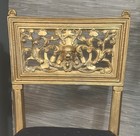 Louis Xii Style Chair Lion Face Gold Gilded Frame 29    Tall 15    Seat Armless