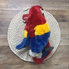 Fao Schwarz Scarlet Macaw Parrot Plush 13    Stuffed Animal New W Tag  read 