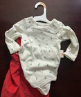 12m Baby Girls  Corduroy Skirtall Dress Set - Cat   Jack    Red Holly Christmas 