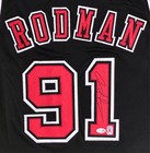 Dennis Rodman Autographed Custom Chicago Black red Jersey Jsa Authentication