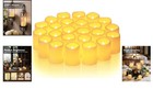 24 Pack Ivory Flameless Flickering Led Votive Tealights Candles