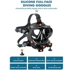 Full Face Diving Goggles Set Silicone Anti-fog Mask Underwater Breathing Snorkel