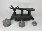 Vintage Cast Iron Paperweight Scale Used In Glass Factory Rare Antique Read