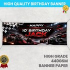F1 Race Car Personalised Birthday Banner Any Name Party Banners Girls Boys