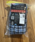 Hanes Tagless Boxer Shorts 10-pack Plaid Blue S Breathable Moisture Wicking