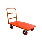 60x30 Platform Cart Push Dolly     Orange Flatbed With 4 Swivel Lock Wheels 3000lb