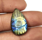 Natural Beautiful Labradorite Eye Carving Gemstone For Jewelry Making 21 20cts 