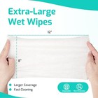 Sunkiss Trustplus Adult Wet Wipes  Extra Large 50 Count  pack Of 4   White