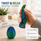 3d Printed Dragon Egg Fidget Toy Spiral Anti Stress Sensory Desk Toy Gift New