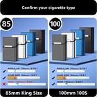 Cigarette Case Holder For 100s King Size Magnetic Switch Metal Box 4 Pack