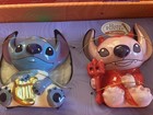 Halloween Stitch And Angel Salt   Pepper Shakers 4030412  Please See Description