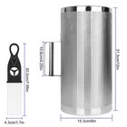 12 X 6 Stainless Steel Guiro Instrument Latin Percussion Metal Guiro Shaker Wi