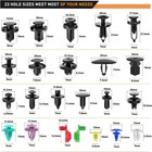 Car Push Retainer Clips Auto Fasteners Assortment 23 Sizes Bumper Fender Rivets