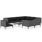 Vidaxl Garden Lounge Set Dark Grey