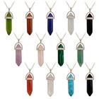 Natural Quartz-crystal Point Chakra Healing Gemstone Pendant Necklace Stone Gift