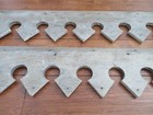 2 Old Salvaged Architectural Gingerbread Header Pediments Pointed Scalloped